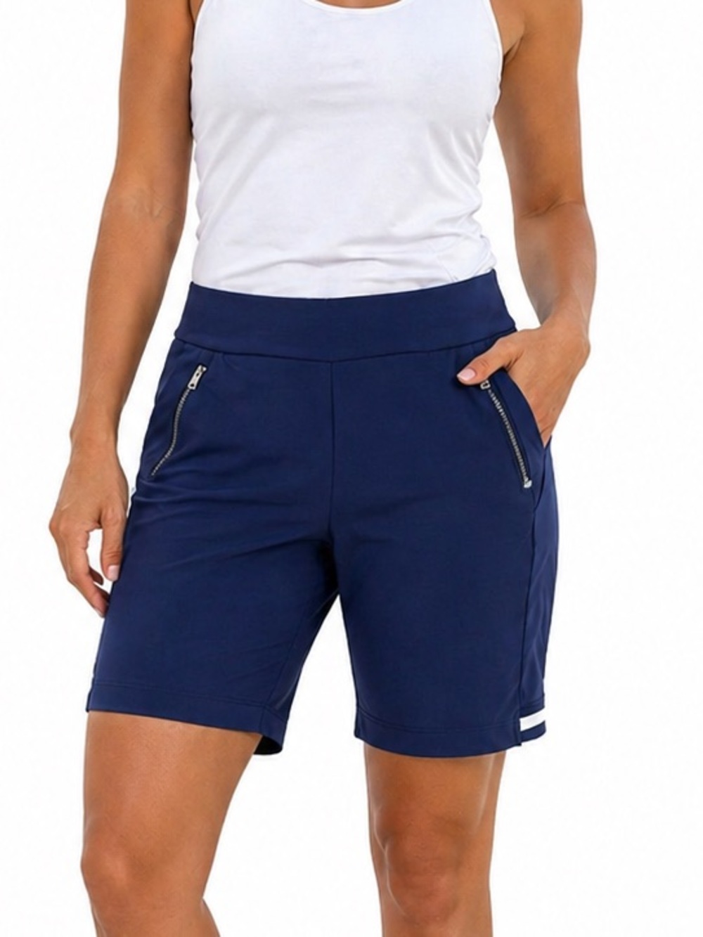 Tail Activewear Blue Performance Bermuda Shorts Size 14 Athletic Pickleball Golf